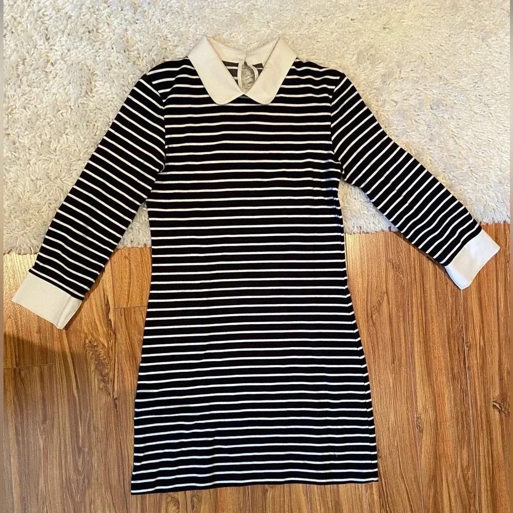 Preppy striped mini dress